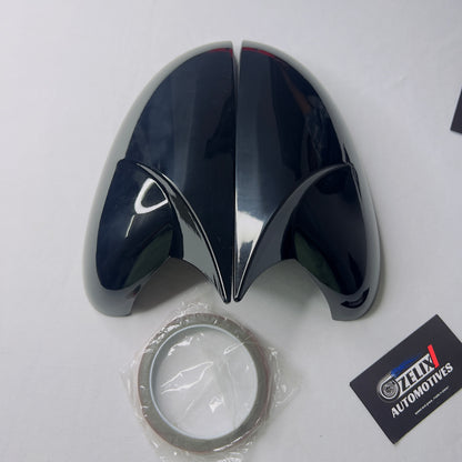Mahindra XUV 3XO (2024–Present) Aftermarket Batman Style Mirror Covers | Glossy Black Finish