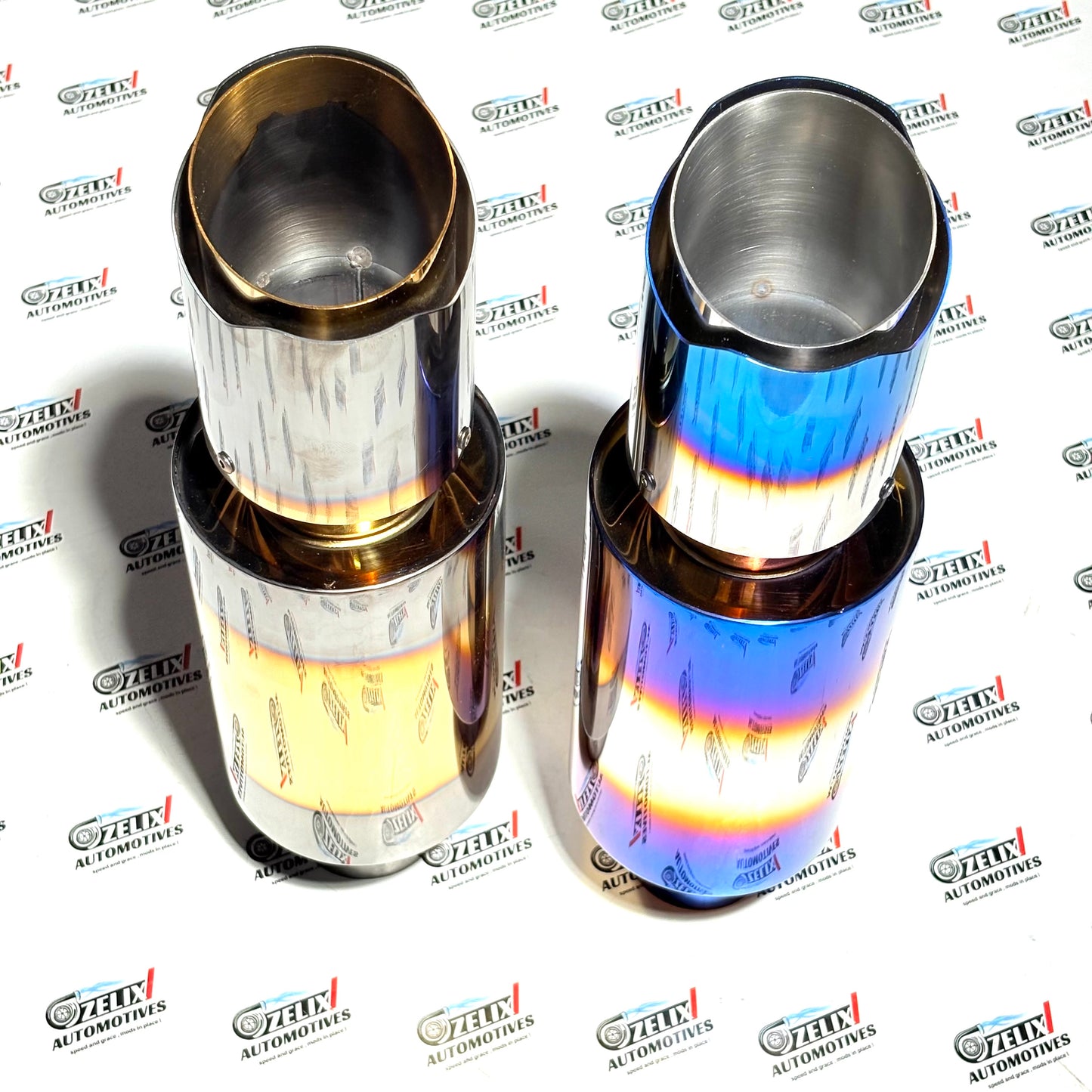 Chrome Finish Exhaust | Burnt Finish | Premium Universal Exhaust Tip