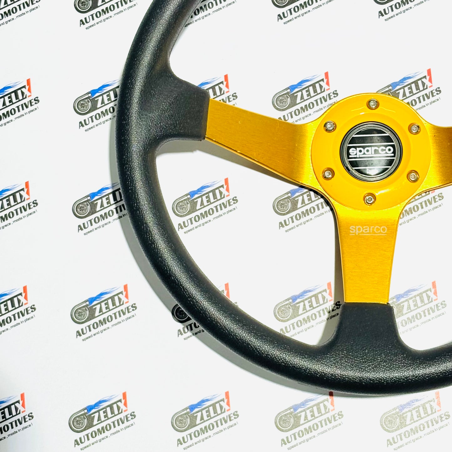SPARCO Deep Dish 14-Inch Steering Wheel | Universal Racing Performance Design