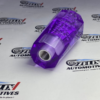 Stylish Purple Crystal Bubble Gear Knob Premium Universal Car Shifter Upgrade