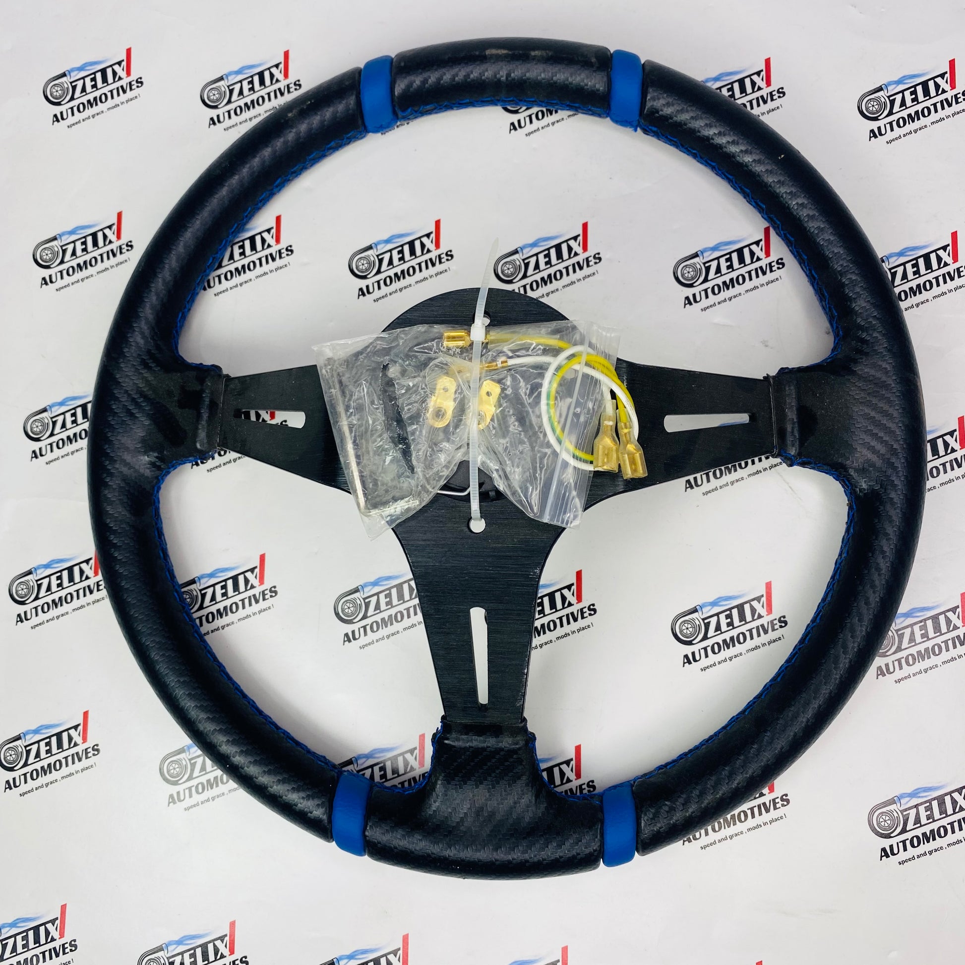 Sparco aftermarket racing steering wheel in black 