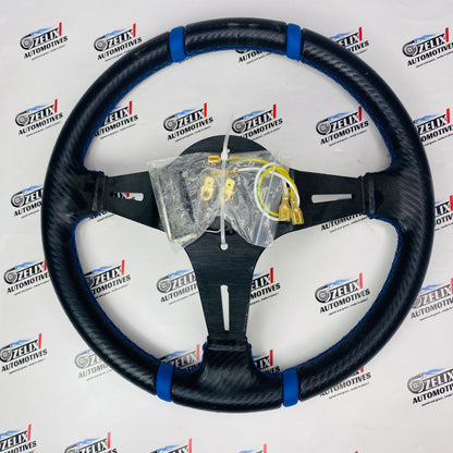 Sparco aftermarket racing steering wheel in black 