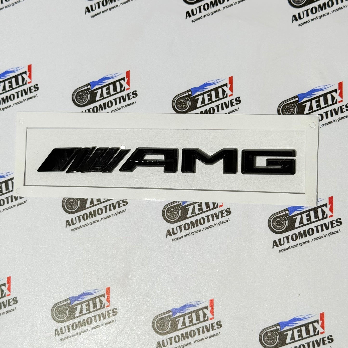 Mercedes AMG Emblems | OEM-style Aftermarket Badge Black/Chrome Colour Options