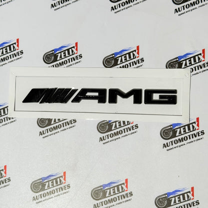 Mercedes AMG Emblems | OEM-style Aftermarket Badge Black/Chrome Colour Options