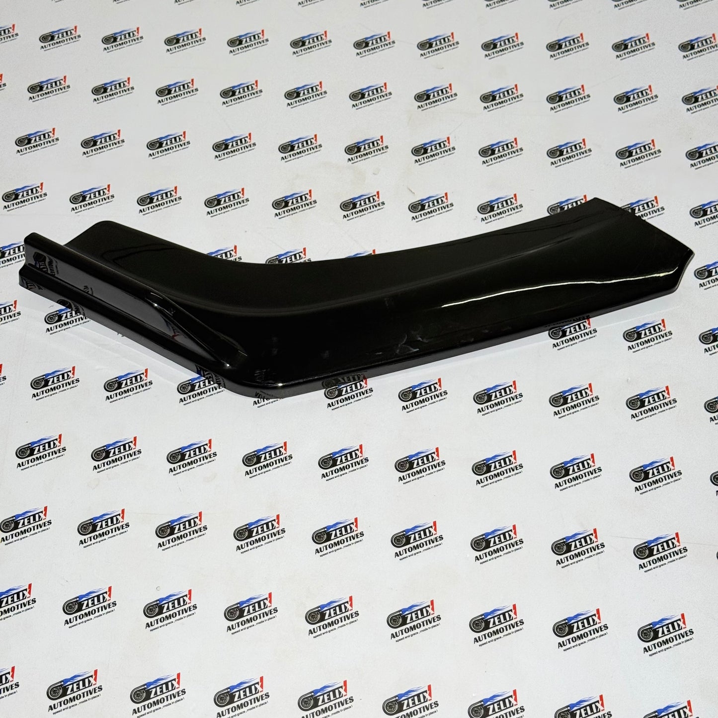 Universal 6-Piece Front Splitter Kit With Red Lip