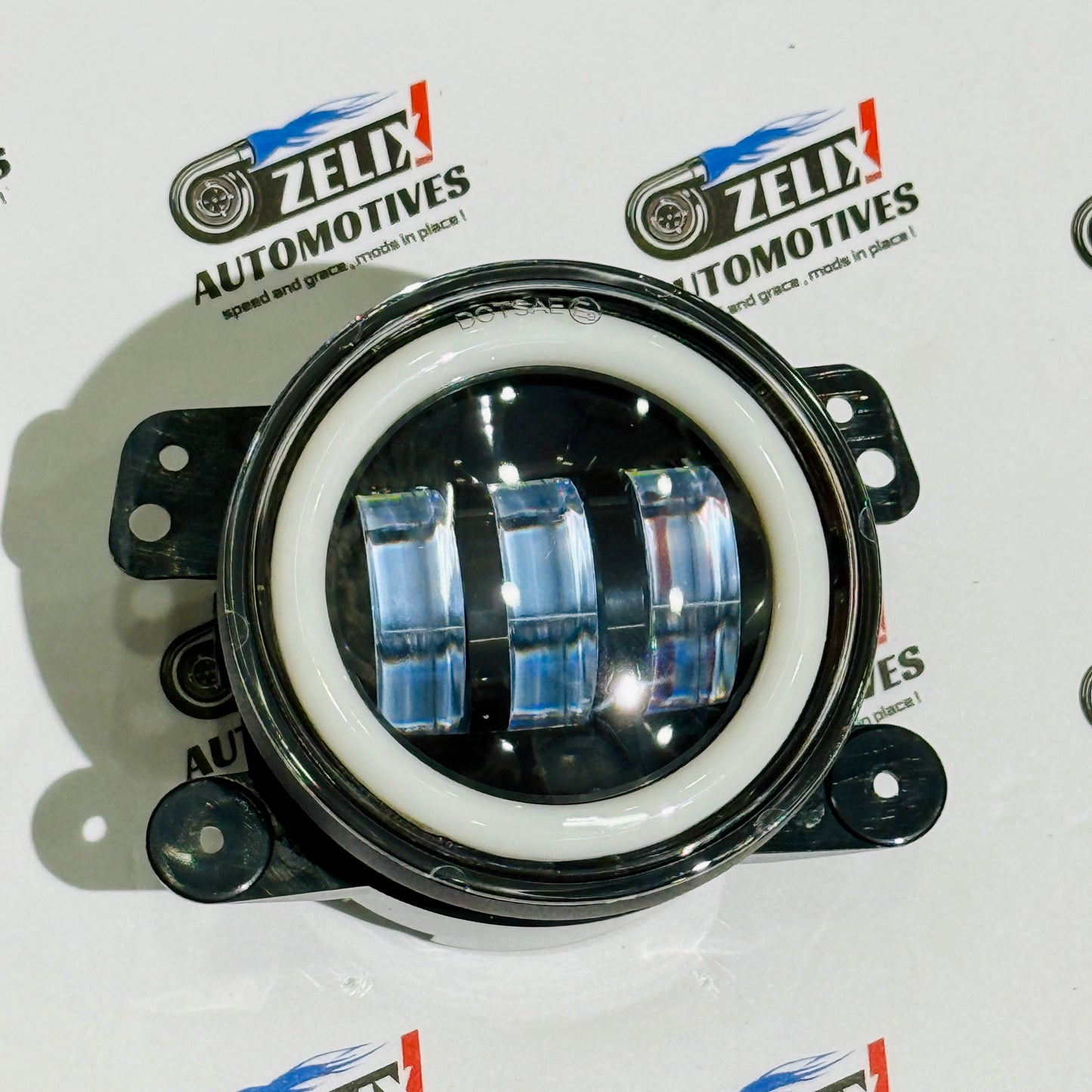 Universal Amber Ring DRL Fog Light With 3 Modes | Plug & Play