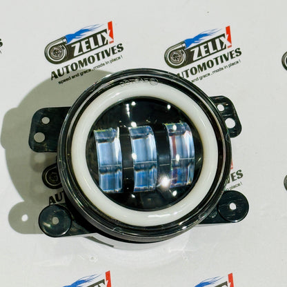 Universal Amber Ring DRL Fog Light With 3 Modes | Plug & Play