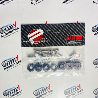 Aluminum Washer and Bolt Kit JDM Style (10-Piece Set) | Universal, Multi-Color
