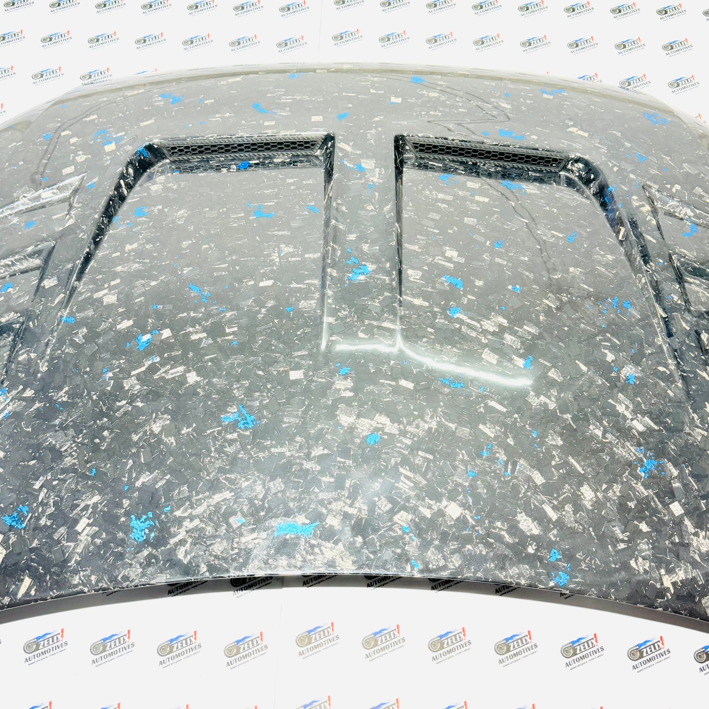 VW Polo Blue Forged Carbon Fibre Hood | Original Carbon Premium Upgrade