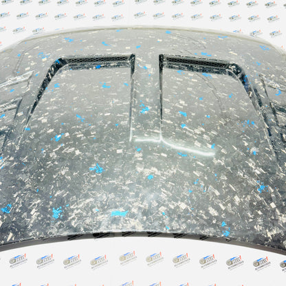 VW Polo Blue Forged Carbon Fibre Hood | Original Carbon Premium Upgrade