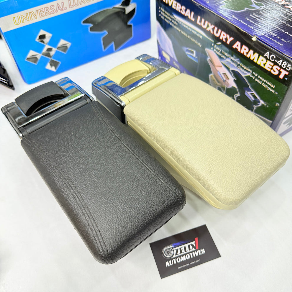 Universal Adjustable Car Armrest | Aftermarket Center Console Box ...