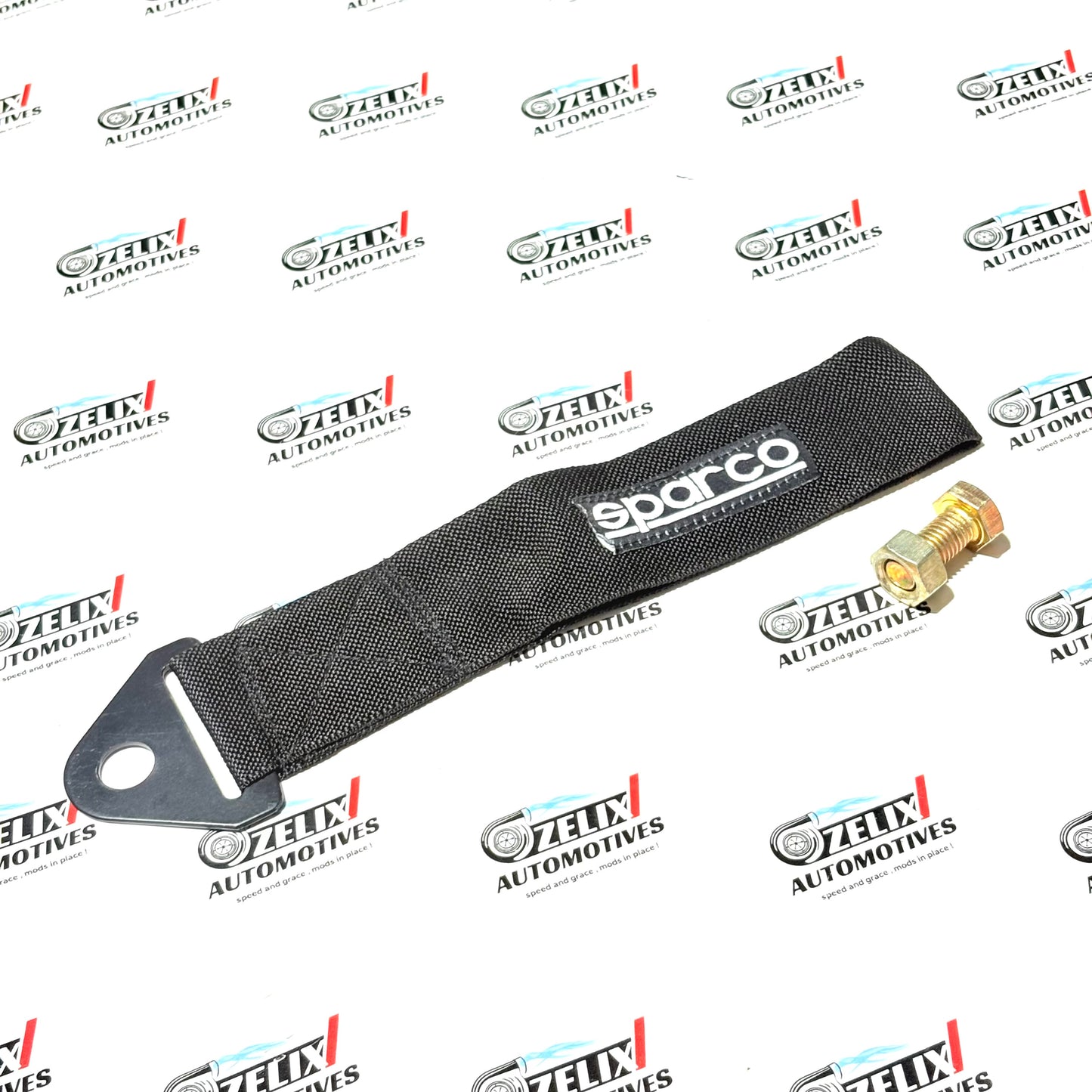 Sparco  Front and Rear Tow Strap | Heavy-Duty Towing Hook Kit Multiple Colour Options