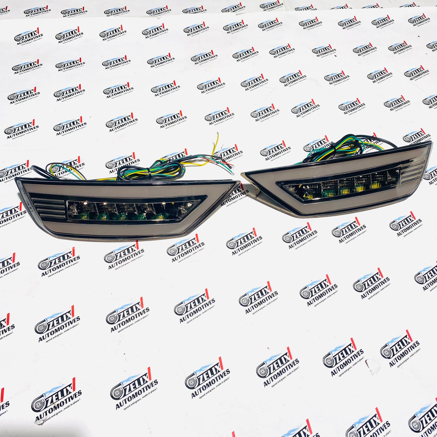 Ford Eco-Sport Matrix Style LED Reflector Lights | Rear Bumper Brake Lamps