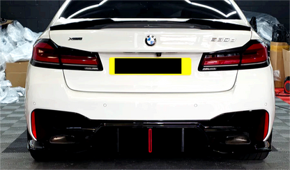 Diffuser with F1-Style LED Light Compatible with BMW 5-Series G30