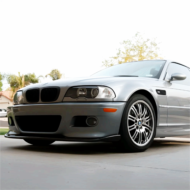 Premium One-Piece Front Splitter For BMW E46 M3