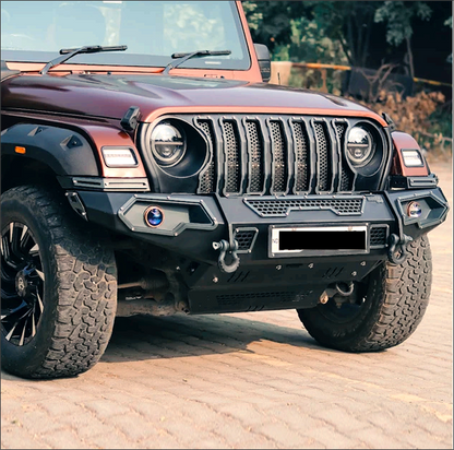 Mahindra Thar Front Metal Bumper | MX-Model Heavy-Duty Off-Road Bumper
