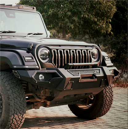 Thar Roxx Bimbra ADAS Metal Bumper | Heavy-Duty Off-Road Steel Bumper