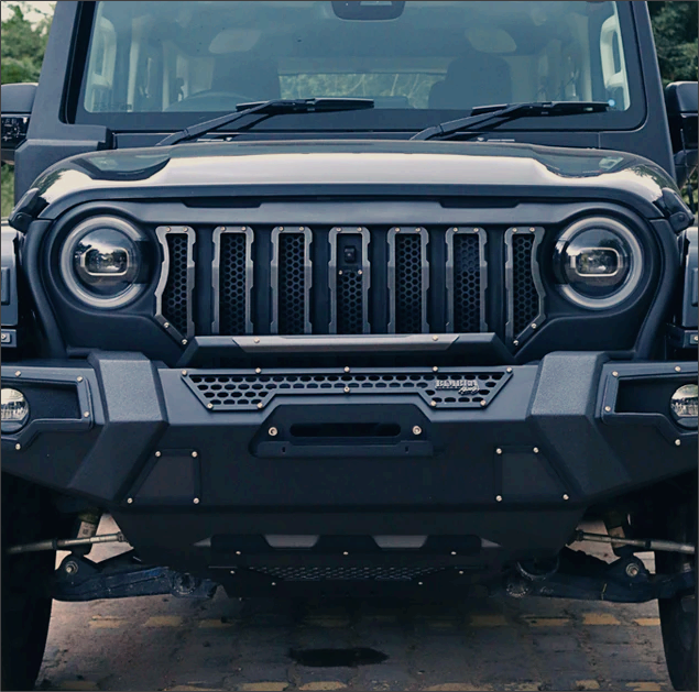 Thar Roxx – Bimbra S3 Front Grille | Premium Matte Black