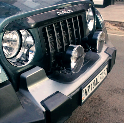 Mahindra Thar Bumper Light Mounting Brackets | Aluminium Upgrade Kit