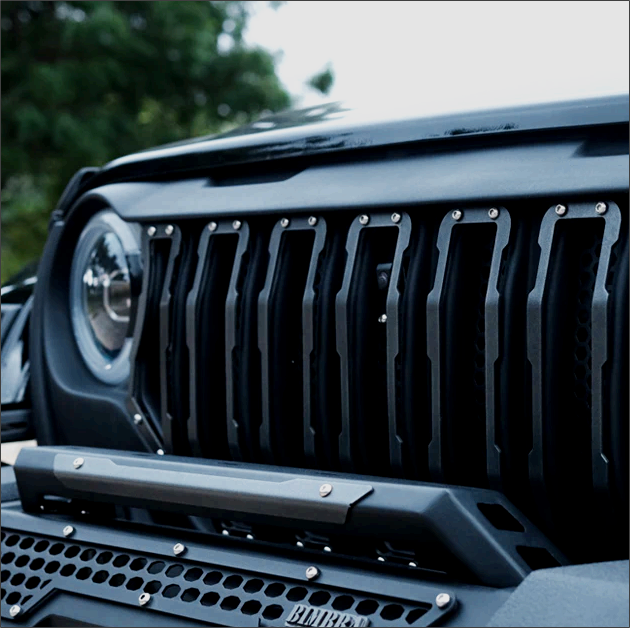 Thar Roxx – Bimbra S3 Front Grille | Premium Matte Black