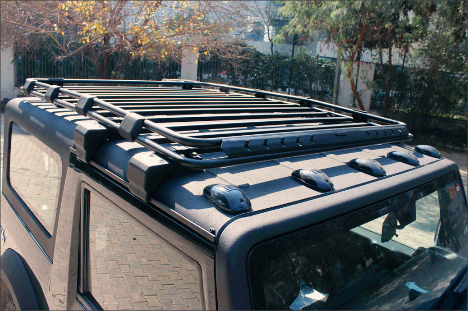 Mahindra Thar Roof Carrier  Model-DR | Sleek Design for Roof Box and  Rooftop Tent