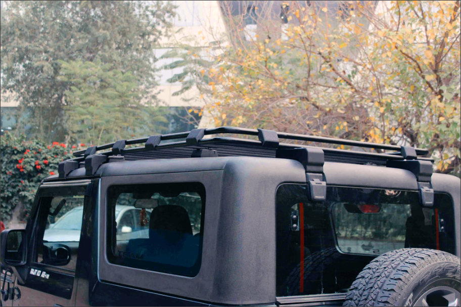Mahindra Thar Roof Carrier  Model-DR | Sleek Design for Roof Box and  Rooftop Tent