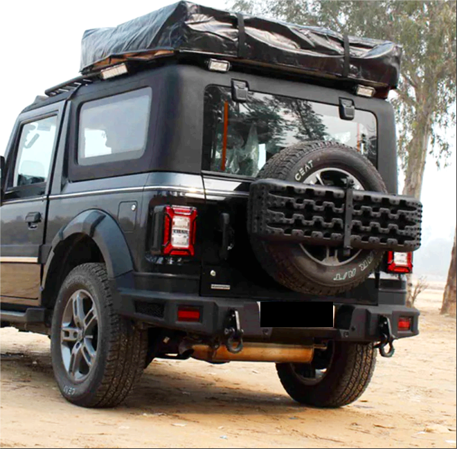 Mahindra Thar  Rear Bumper Model-RM | Compatible with brake lights and  Number plate