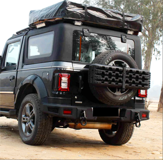 Mahindra Thar  Rear Bumper Model-RM | Compatible with brake lights and  Number plate
