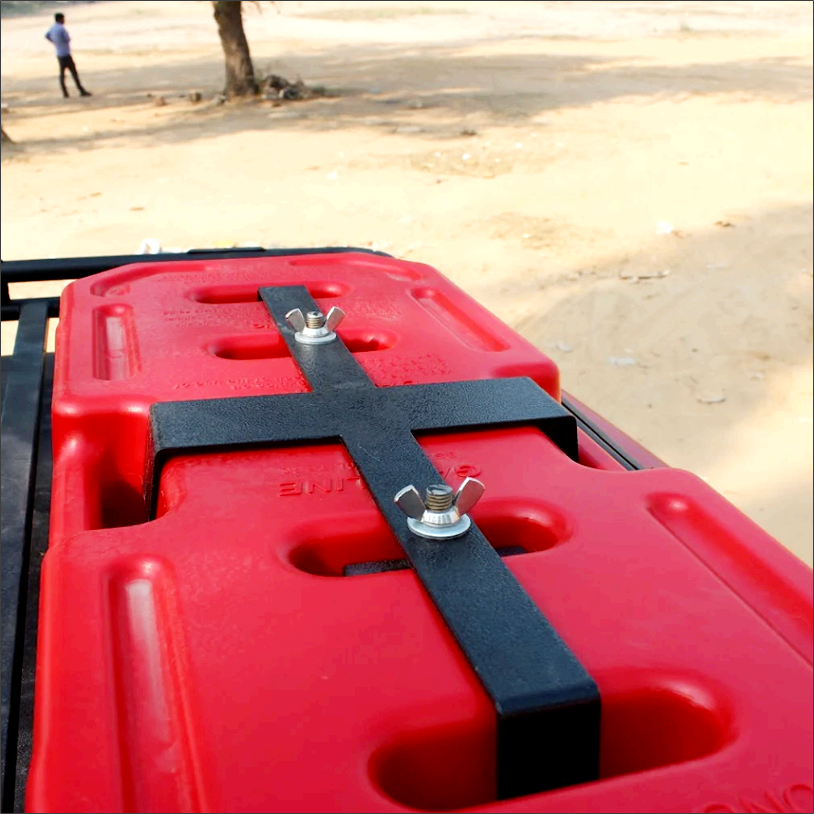 Mahindra Thar Jerry Can Mounting Brackets | Heavy-Duty Side/Rear Mount Holders