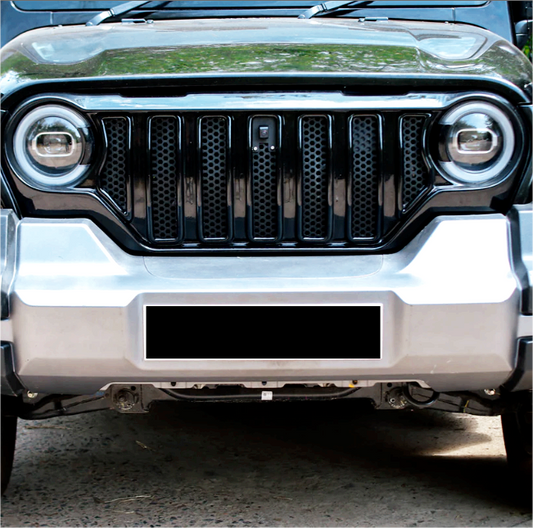 Mahindra Thar Roxx | Seven Slot Grill Glossy Black