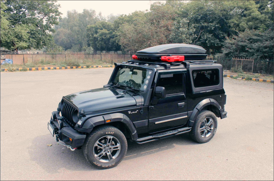 Mahindra Thar Roof Carrier  Model-SR | Heavy-Duty  Adventure Rack with Sleek Design