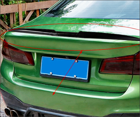 Universal Rubber Spoiler  Set of -3  | Available in Black and Carbon Finish