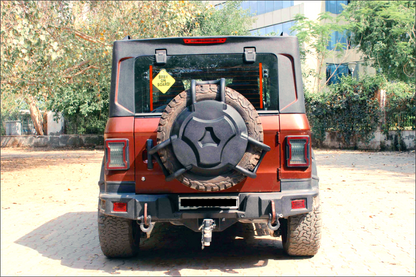 Mahindra Thar Stepney Cover Lock Model-I | Heavy-Duty Lockable Spare Wheel