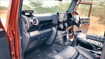 Mahindra Thar Leg Padding | Premium Leather Knee Support Cushions