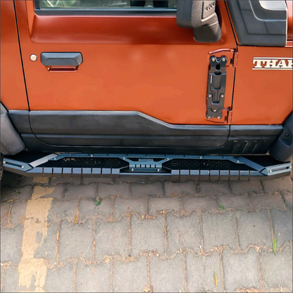 Mahindra Thar Bimbra Side Steps Model-TX  | Heavy-Duty Aluminum Footboard with Anti-Slip Design