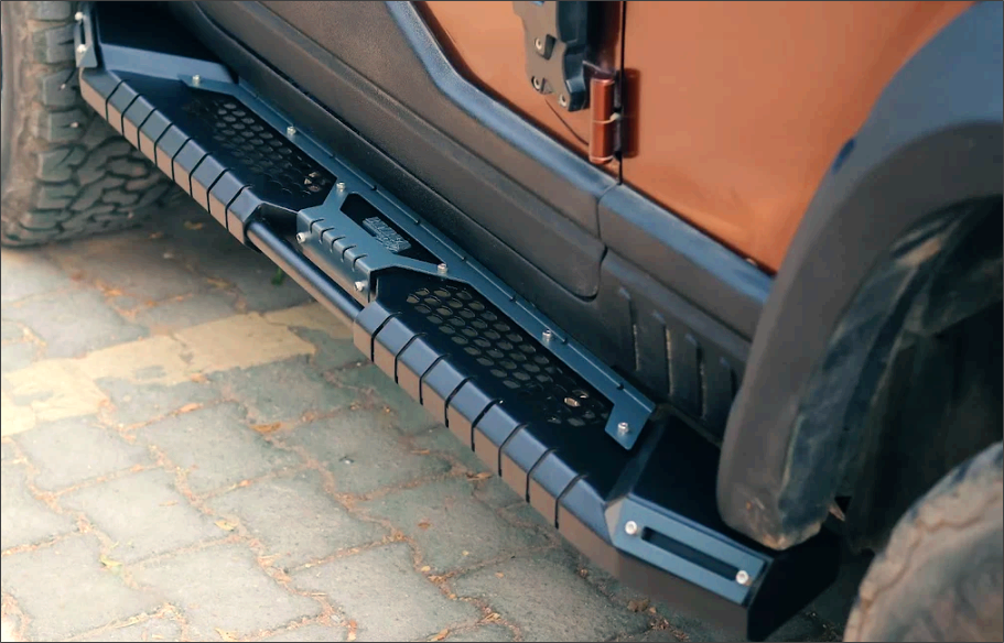 Mahindra Thar Bimbra Side Steps Model-TX  | Heavy-Duty Aluminum Footboard with Anti-Slip Design