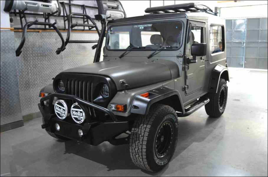 Mahindra Thar CRDe Front Metal Bumper T with Skid Plate