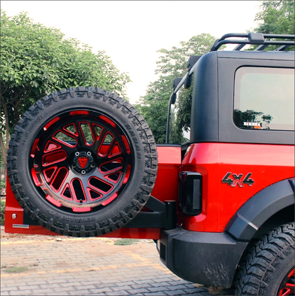 Mahindra Thar Tyre Carrier | Heavy-Duty  Wheel Mount