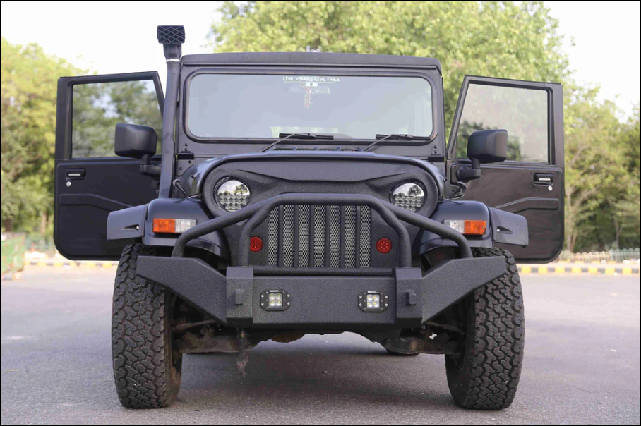 Mahindra Thar CRDe Front Metal Bumper T with Skid Plate