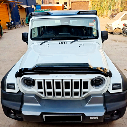 Mahindra Thar LED Bug Visor | Wind Deflector with Integrated Light