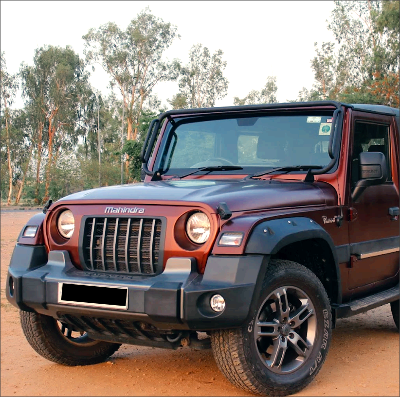 Mahindra Thar Windshield Light Rod | Heavy-Duty Auxiliary Light Mount