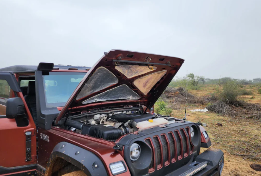 Mahindra Thar Bonnet Shockers | Bolt-On Hydraulic Lift Kit