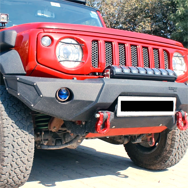 Suzuki Jimny Front Bumper Model-J | Bimbra 4x4  Winch Ready Metal Bumper