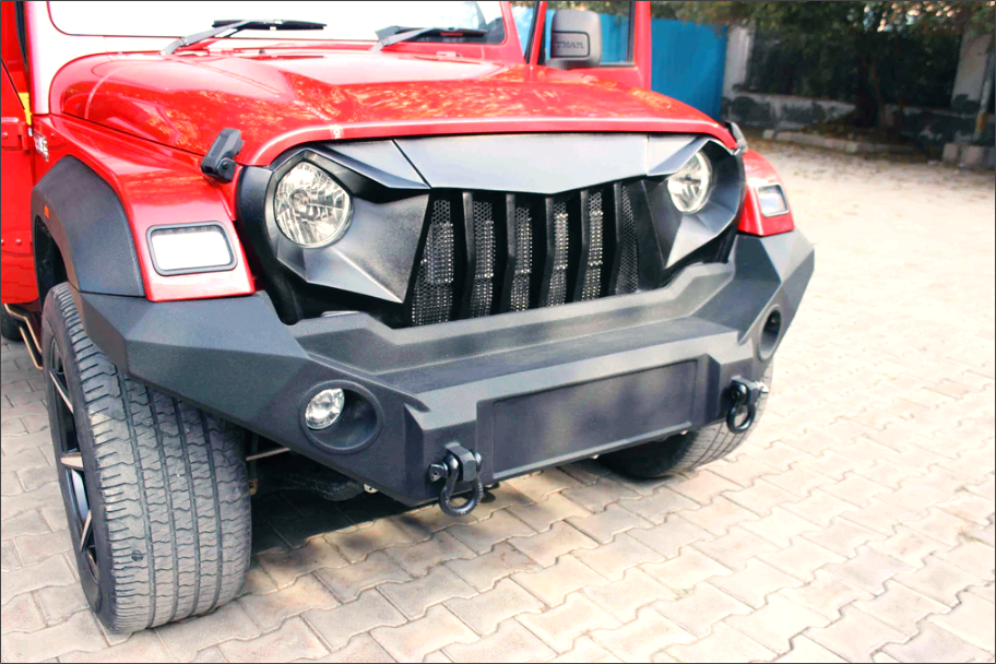 Mahindra Thar Front Bumper Model-R | Heavy-duty Upgrade