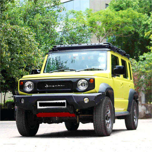Suzuki Jimny Front Bumper Model-J | Bimbra 4x4  Winch Ready Metal Bumper