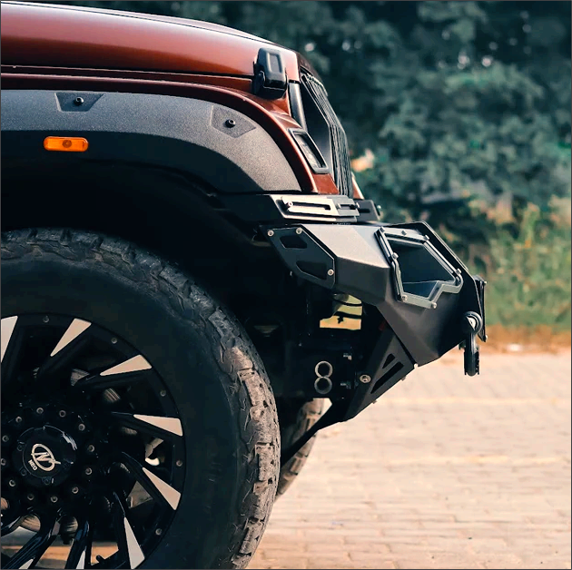 Mahindra Thar Front Metal Bumper | MX-Model Heavy-Duty Off-Road Bumper