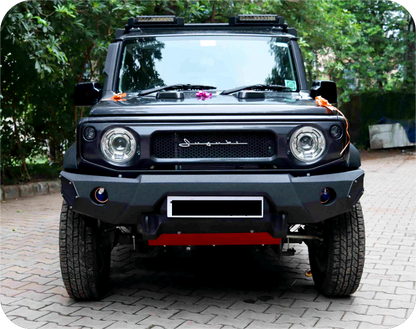 Suzuki Jimny Front Bumper Model-J | Bimbra 4x4  Winch Ready Metal Bumper