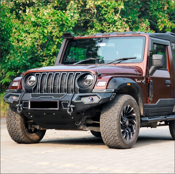 Mahindra Thar Diesel Functional Snorkel | Line-X Coated FRP Snorkel Fits 2020+ Models