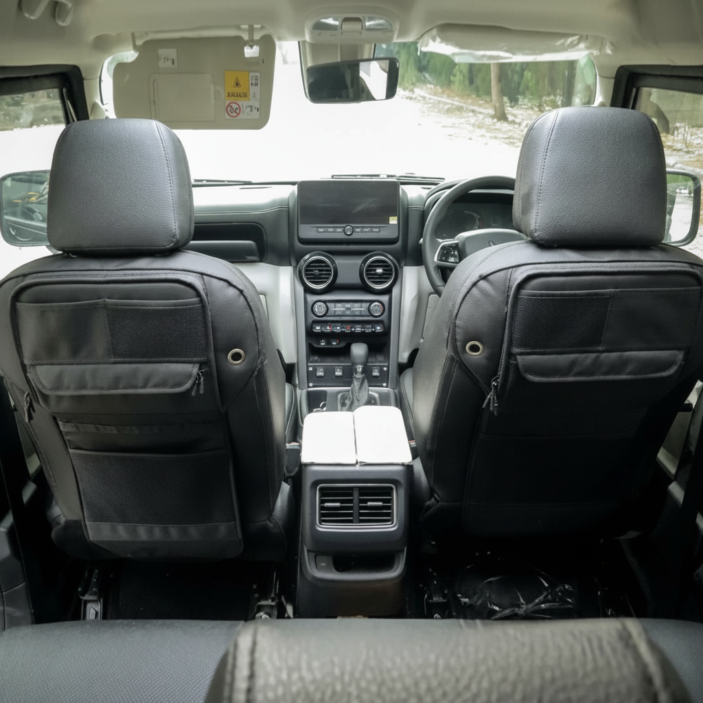 Thar Roxx Front Seat Organizer | Waterproof and  Anti-Mold Canvas