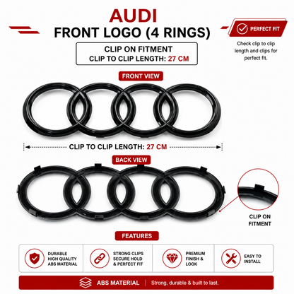 Audi Replacement Logo Front & Rear | OEM-Style